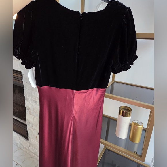 Rails Elegant Black and Burgundy Gown Dress S - Picture 5 of 6